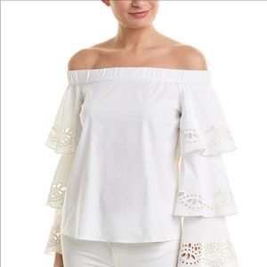 NWT CATHERINE MANDARINO STUNNING RESORT WEAR TOP!!